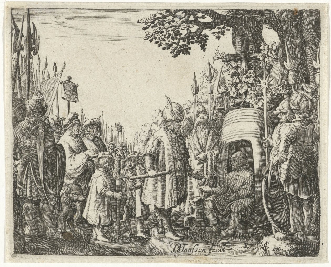 Alexander der Große und Diogenes von Hans Janssen