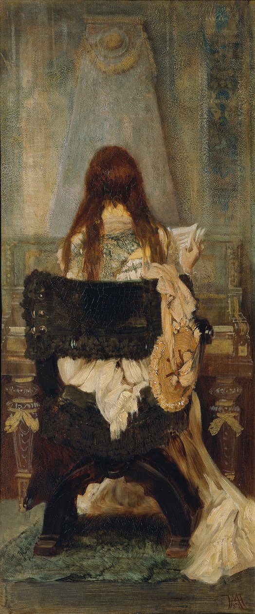 Dame am Spinett von Hans Makart