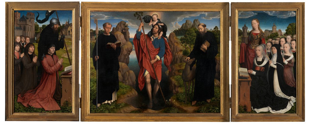 Triptychon von Willem Moreel von Hans Memling