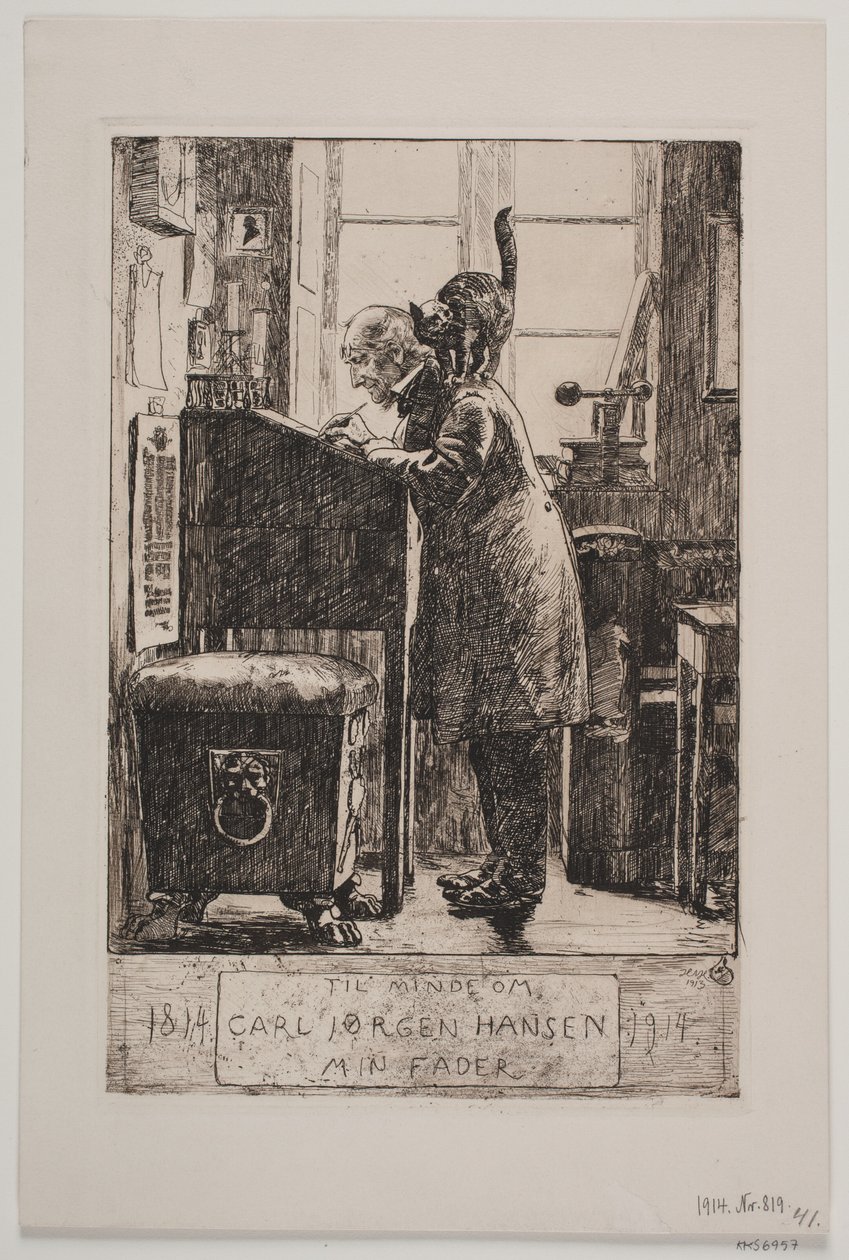 Porträt meines Vaters von Hans Nikolaj Hansen