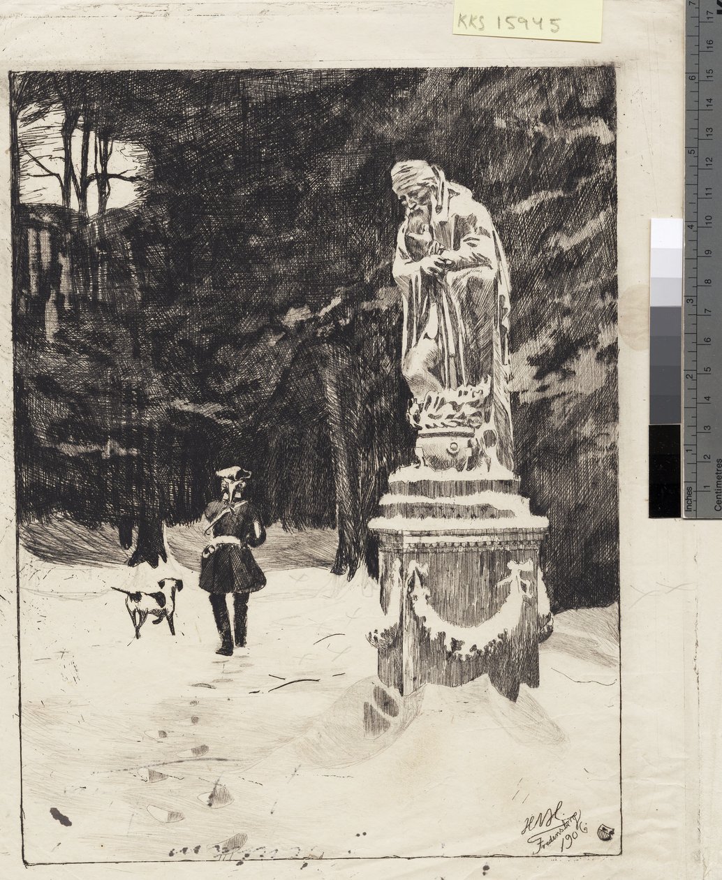 Winter. Schlosspark Fredensborg von Hans Nikolaj Hansen