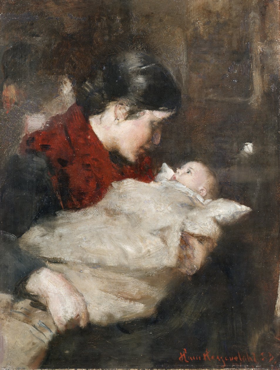 Mutter und Kind von Hans Olaf Heyerdahl