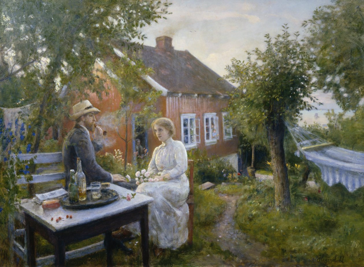 Sommer in Aasgaardstrand von Hans Olaf Heyerdahl