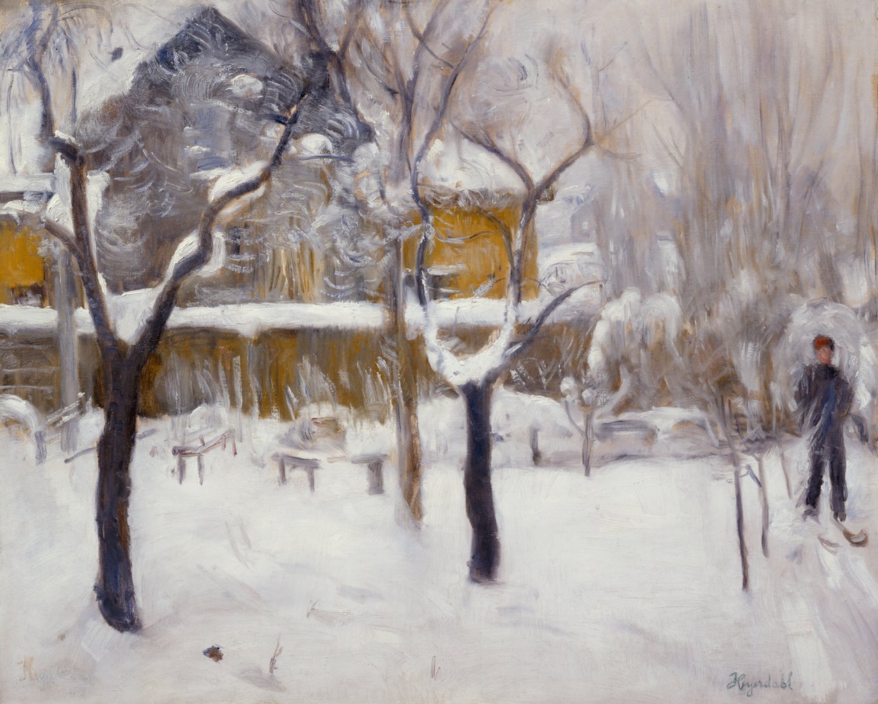Winterlandschaft von Hans Olaf Heyerdahl