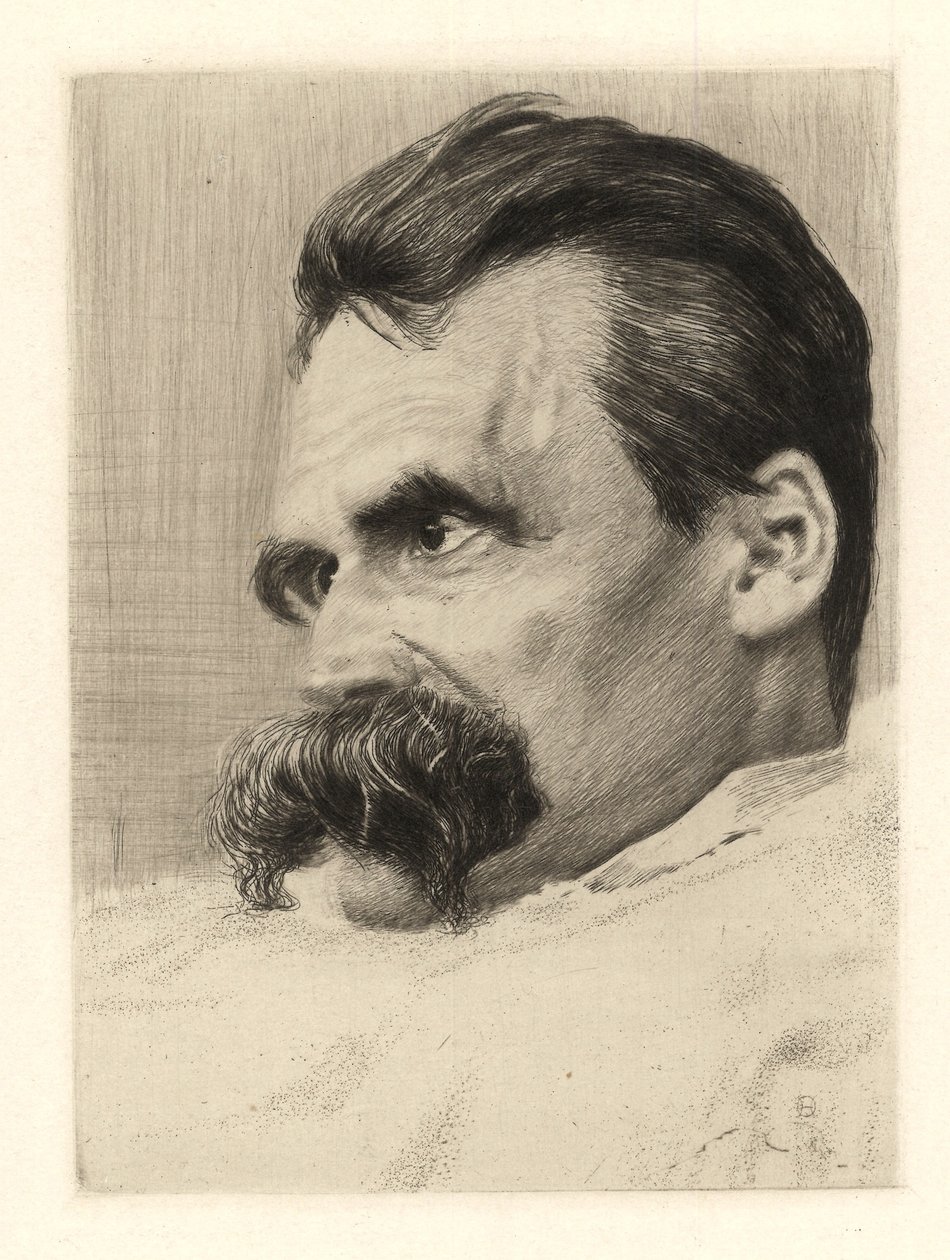 Porträt von Friedrich Nietzsche von Hans Olde