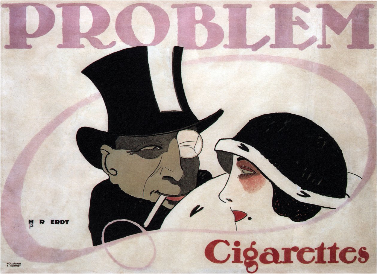 Problemzigaretten, 1912 von Hans Rudi Erdt