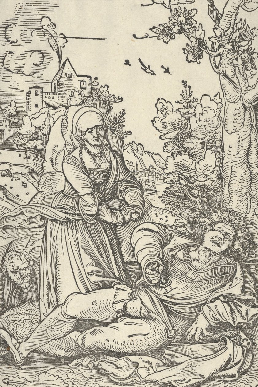 Pyramus und Thisbe, ca. 1509-10 von Hans Schäufelein the Elder