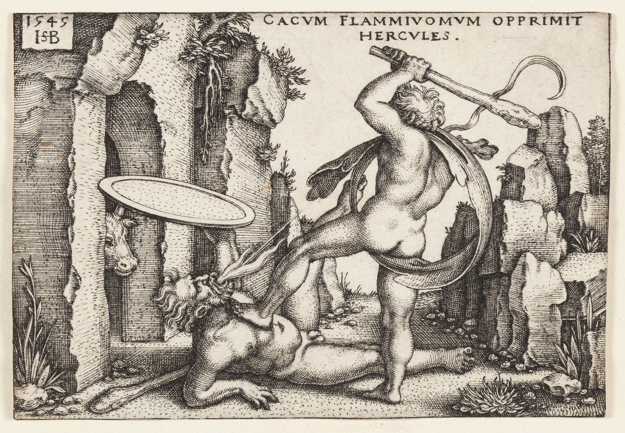 Herkules und Cacus von Hans Sebald Beham
