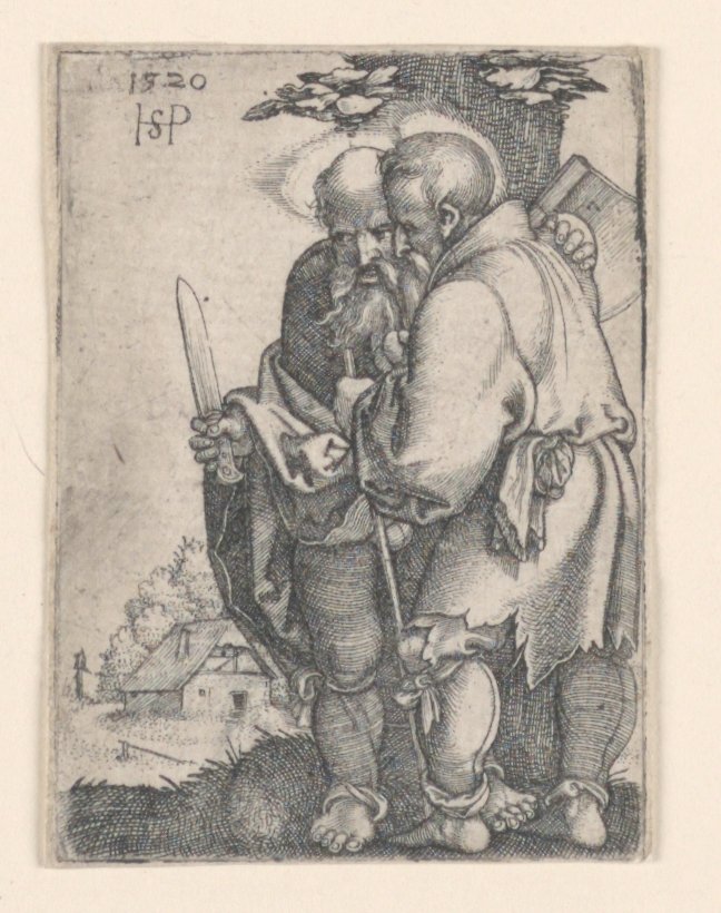 Heiliger Bartholomäus und Heiliger Matthias von Hans Sebald Beham