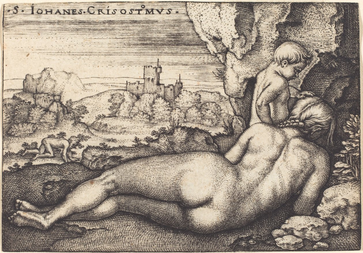 Die Buße des Heiligen Johannes Chrysostomus von Hans Sebald Beham