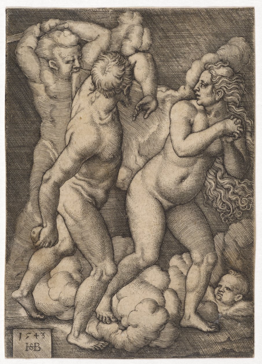 Die Vertreibung aus dem Paradies, 1543 von Hans Sebald Beham