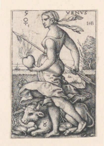 Venus, aus Die sieben Planeten von Hans Sebald Beham