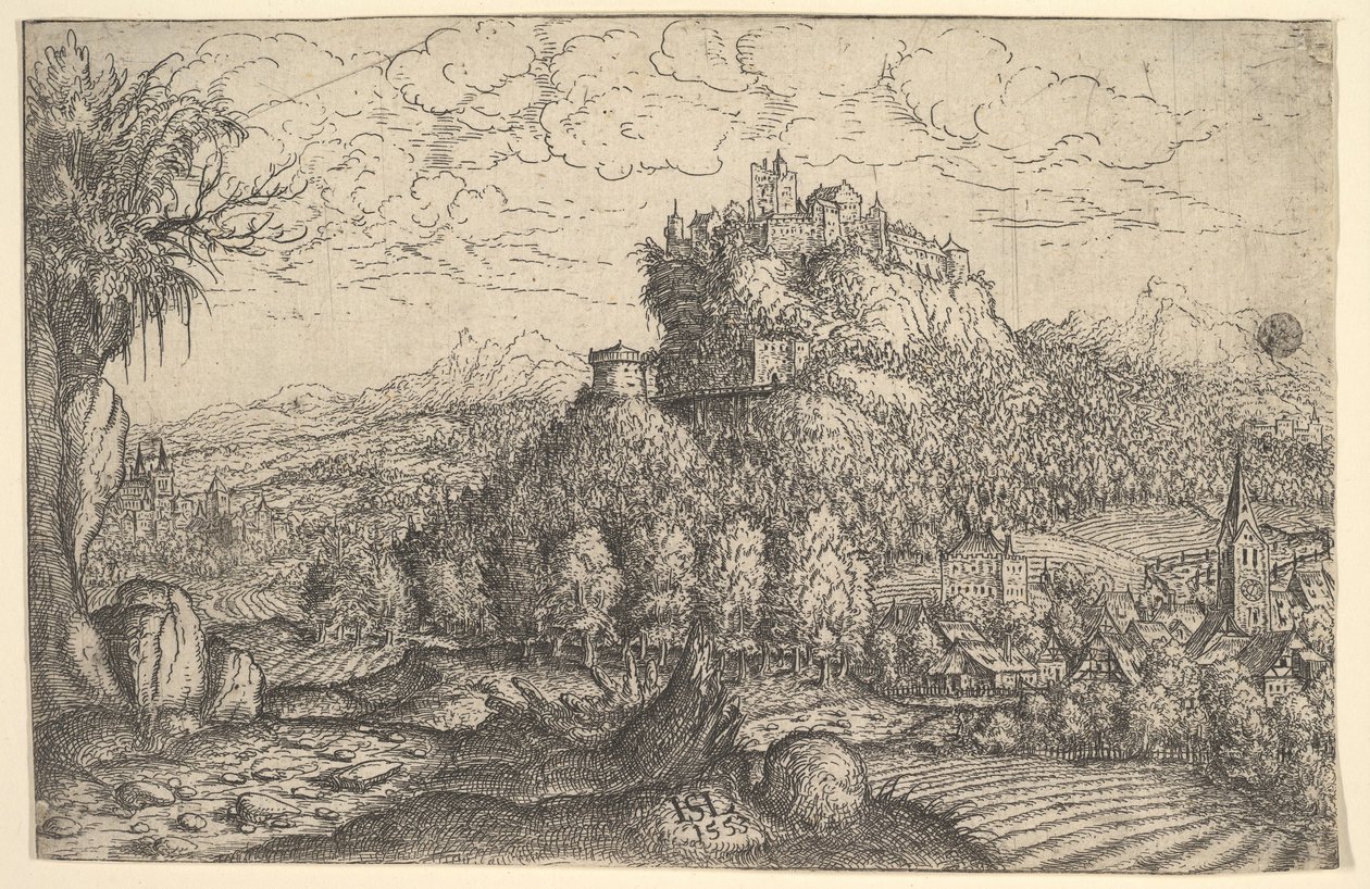 Landschaft, 1553 von Hans Sebald Lautensack