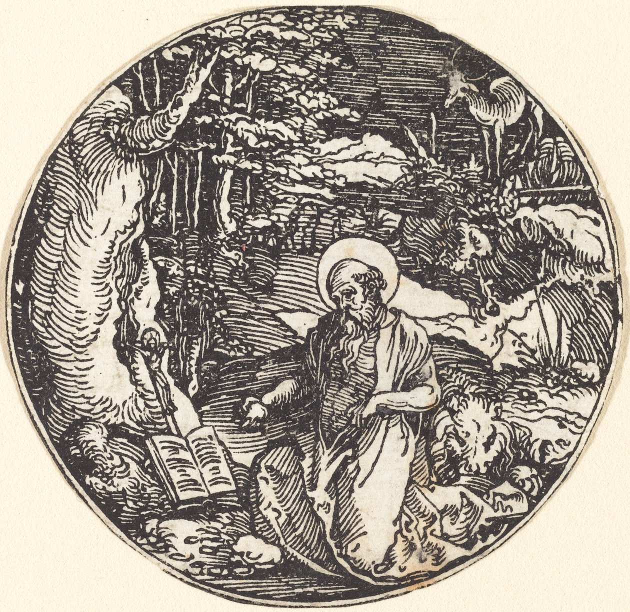 Heiliger Hieronymus in Buße von Hans Springinklee