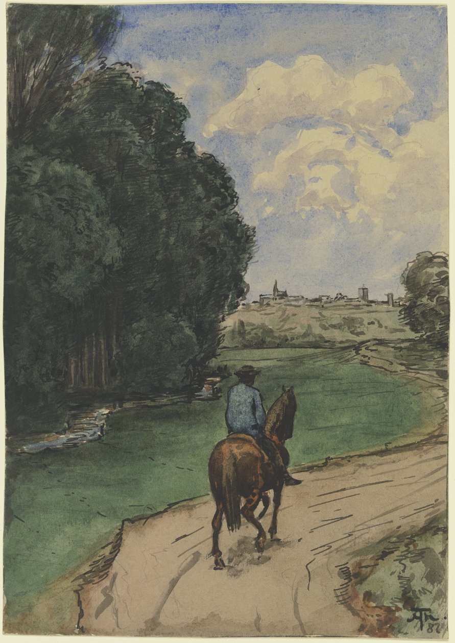 Am Waldrand von Hans Thoma