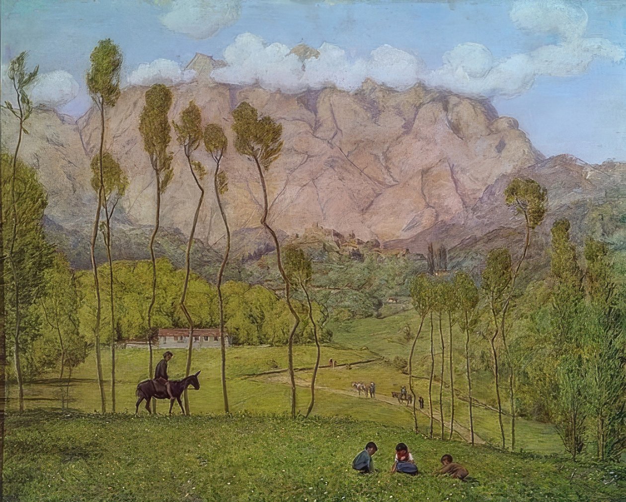 Landschaft bei Carrara von Hans Thoma