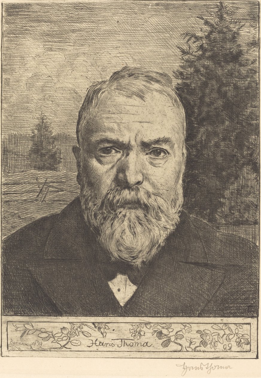 Selbstporträt II von Hans Thoma