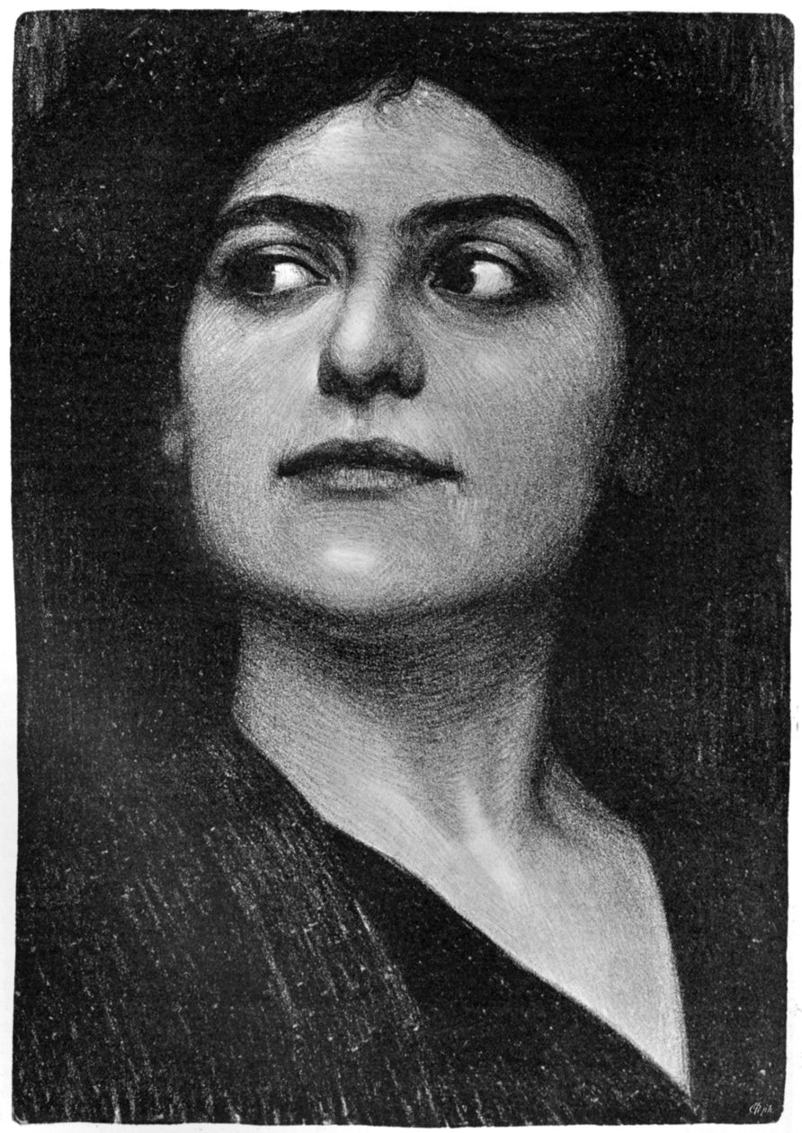 Studie eines Frauenkopfes, 1899 von Hans Unger
