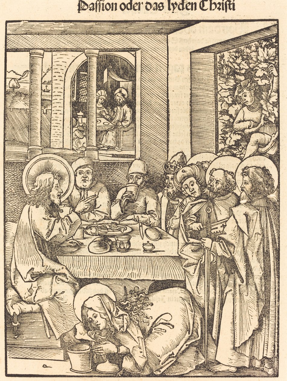 Maria Magdalena wäscht die Füße Christi von Hans Wechtlin I