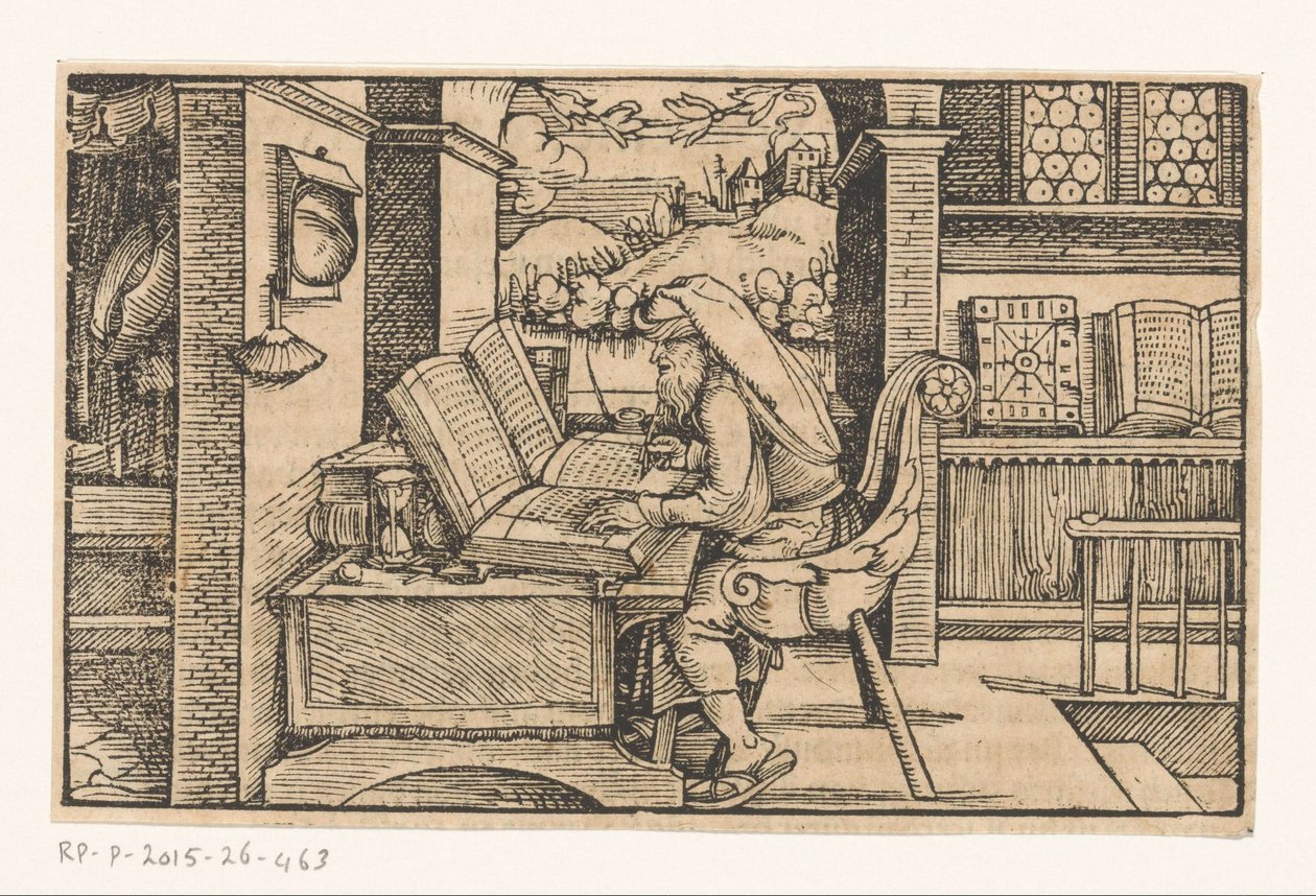 Cicero in seinem Arbeitszimmer von Hans Weiditz (II) (attributed to)