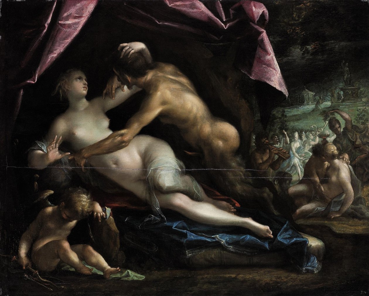 Pan und Selene von Hans von Aachen