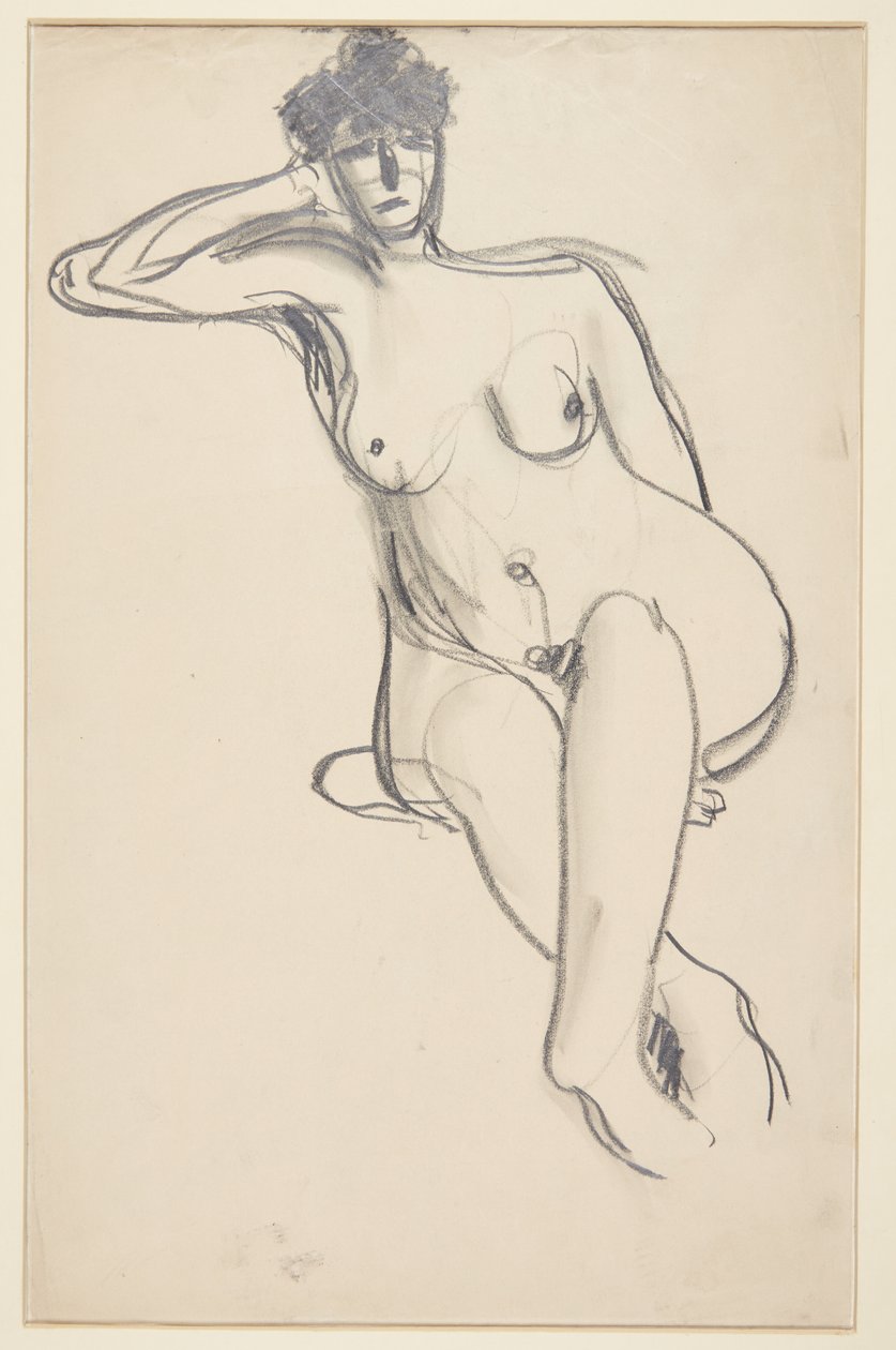Sitzendes weibliches Modell von Harald Giersing