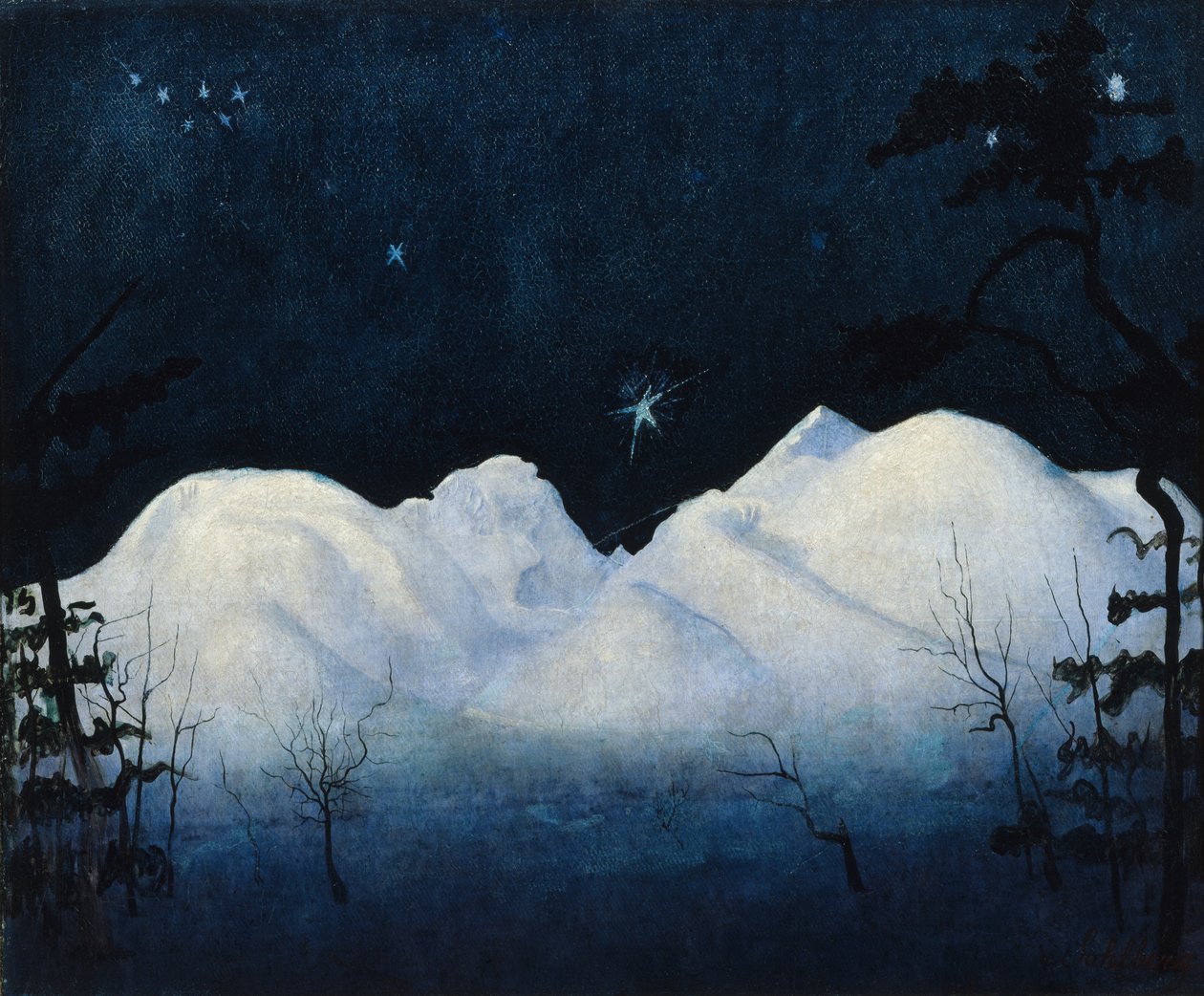 Winternächte in den Bergen von Harald Oscar Sohlberg