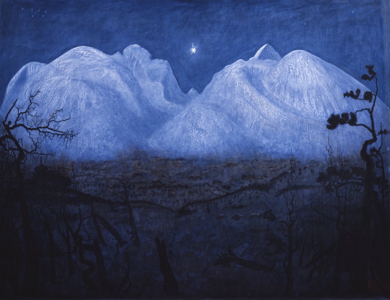 Winternächte in den Bergen von Harald Oscar Sohlberg