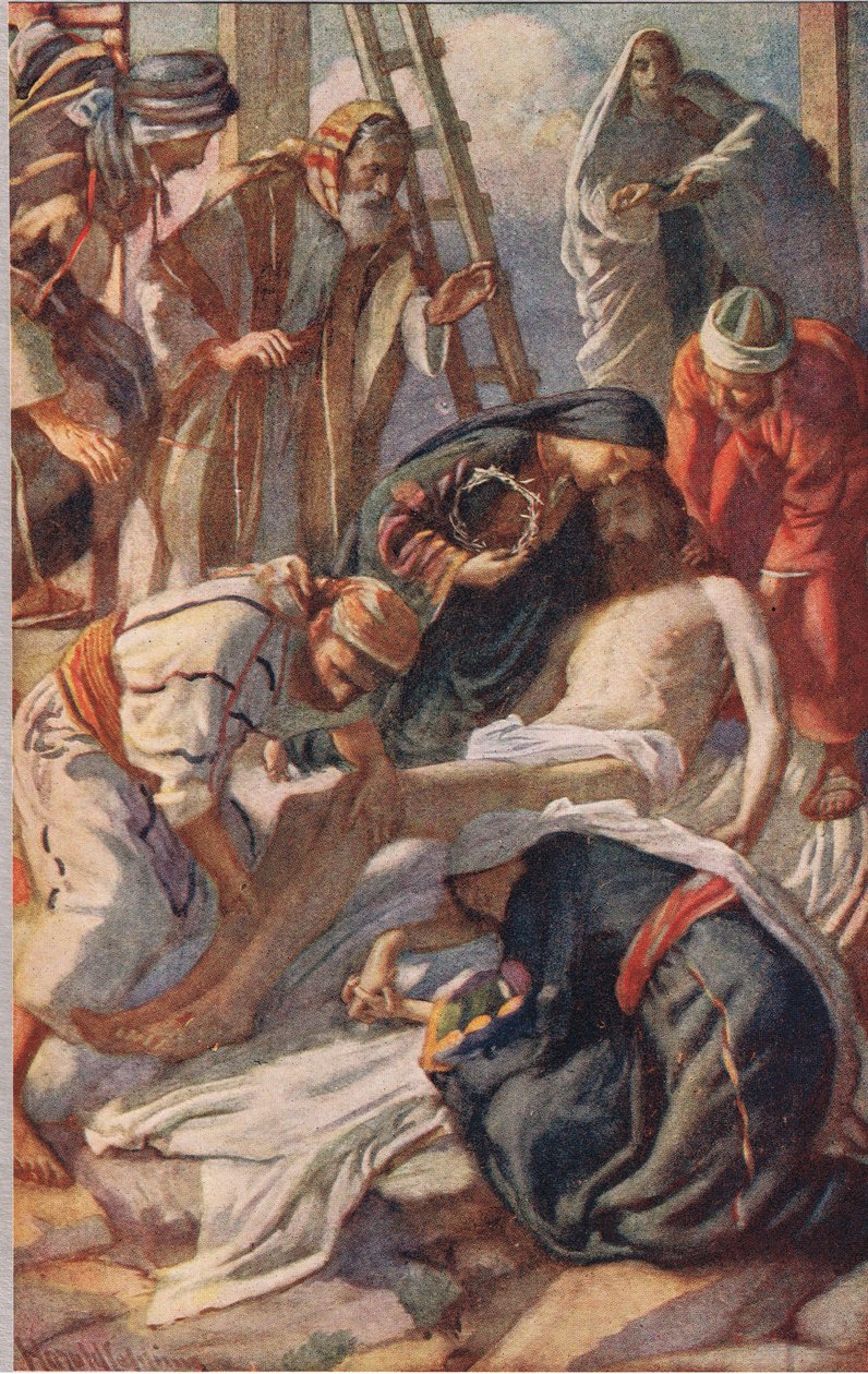 Am Kreuz von Harold Copping