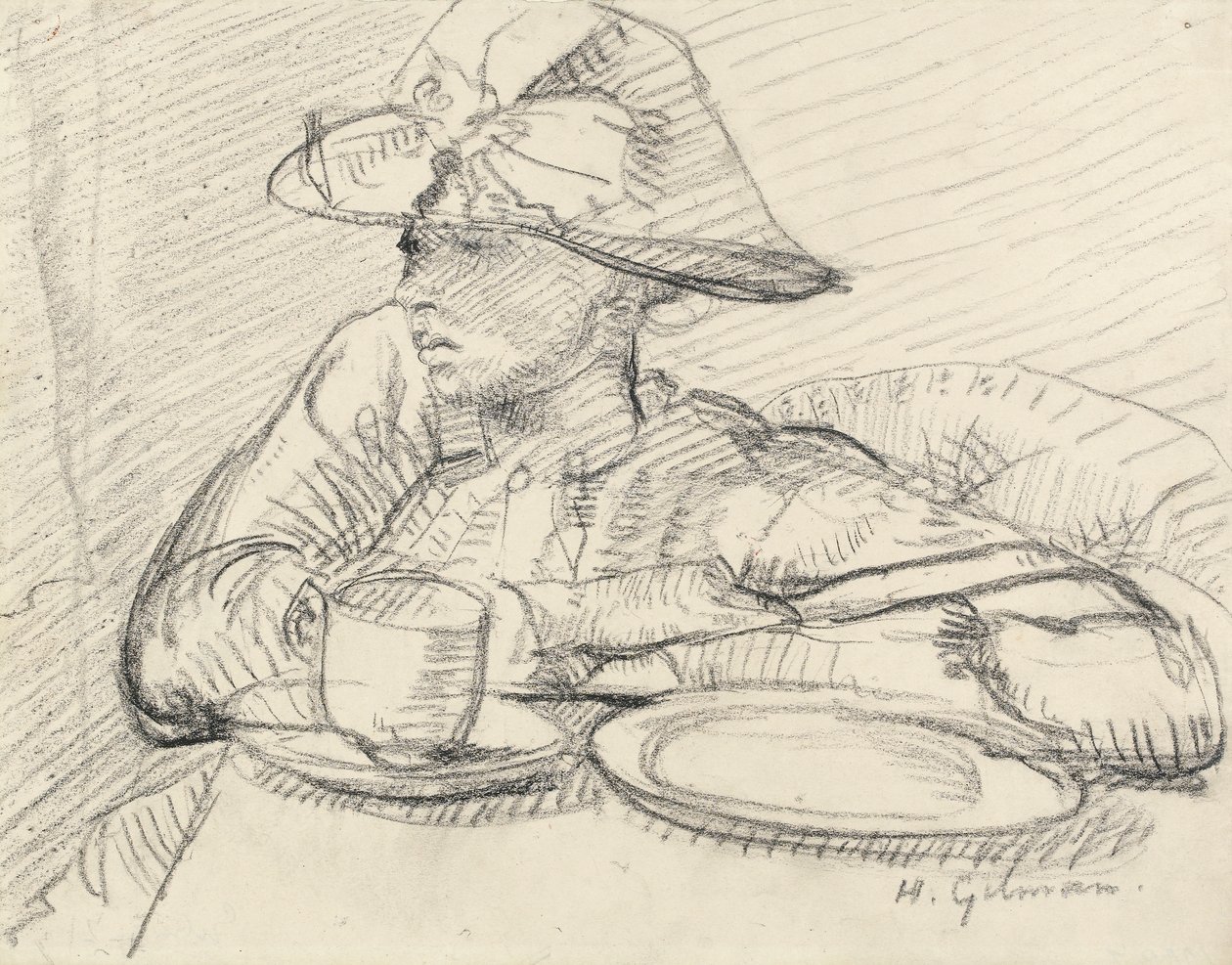 Porträt von Mary L. von Harold Gilman