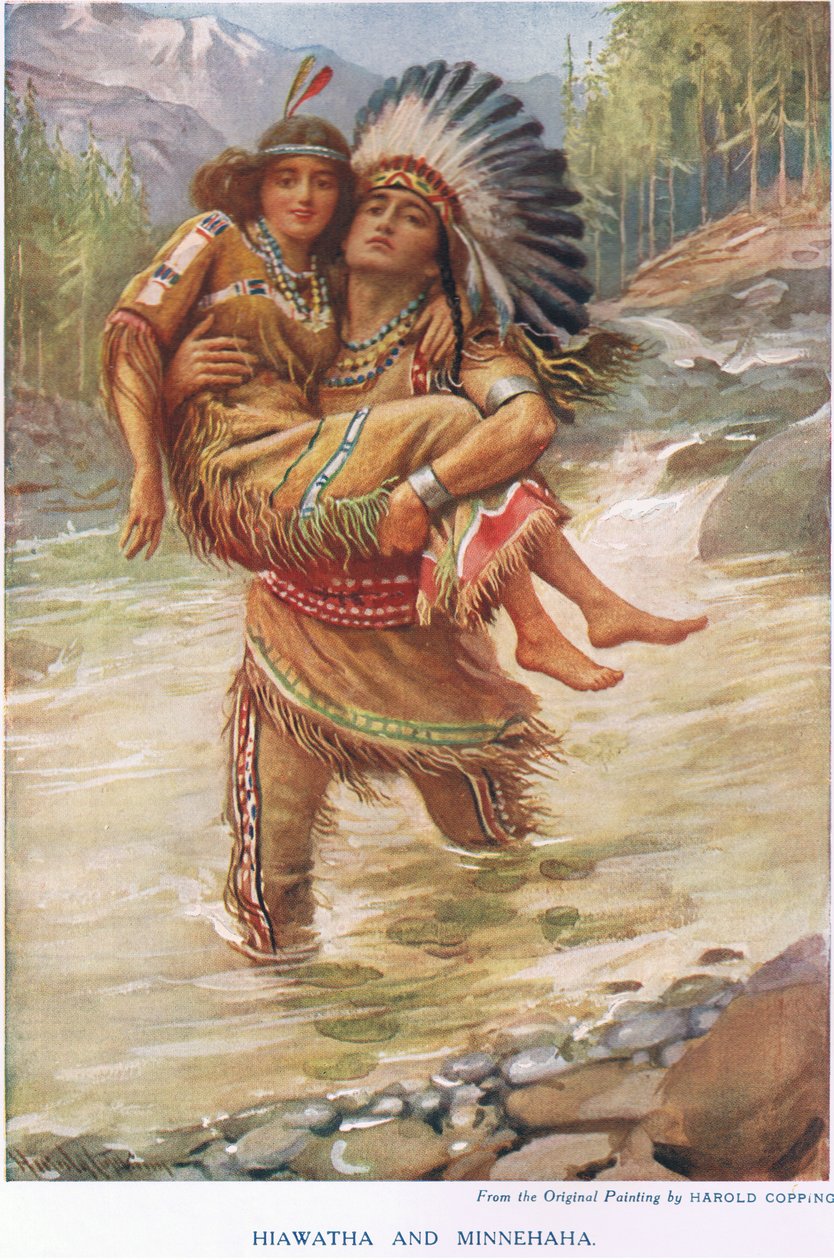 Hiawatha und Minehaha von Harold Copping