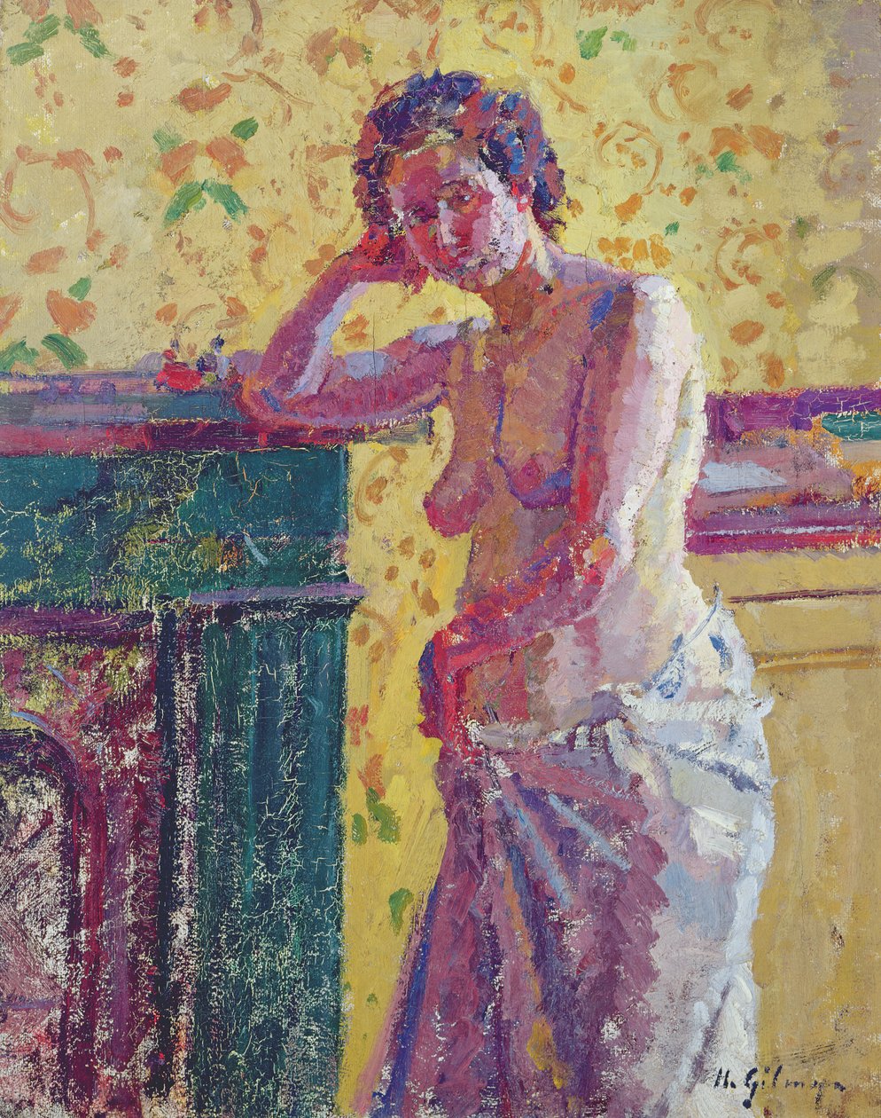 Interieur mit Akt von Harold Gilman