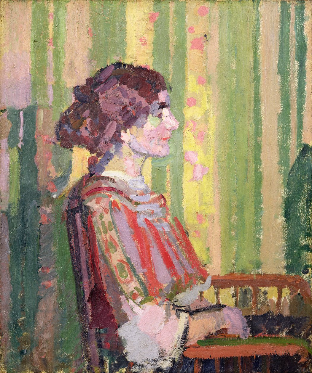 Mrs. Robert Bevan, ca. 1913 von Harold Gilman