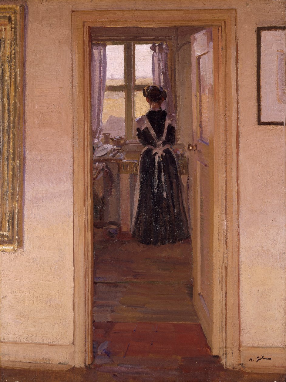 Die Küche, 1908-09 von Harold Gilman