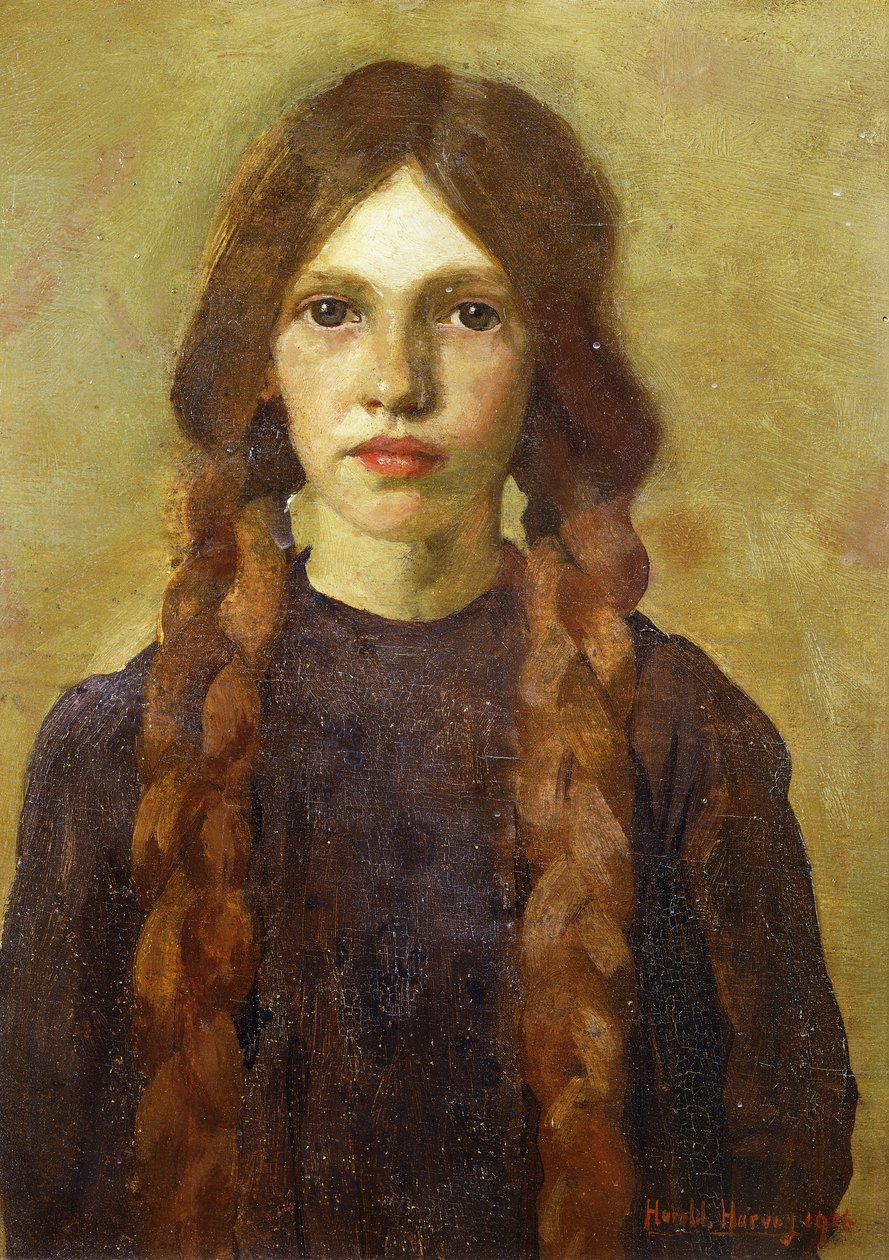 Ein Mädchen aus Cornwall von Harold Harvey