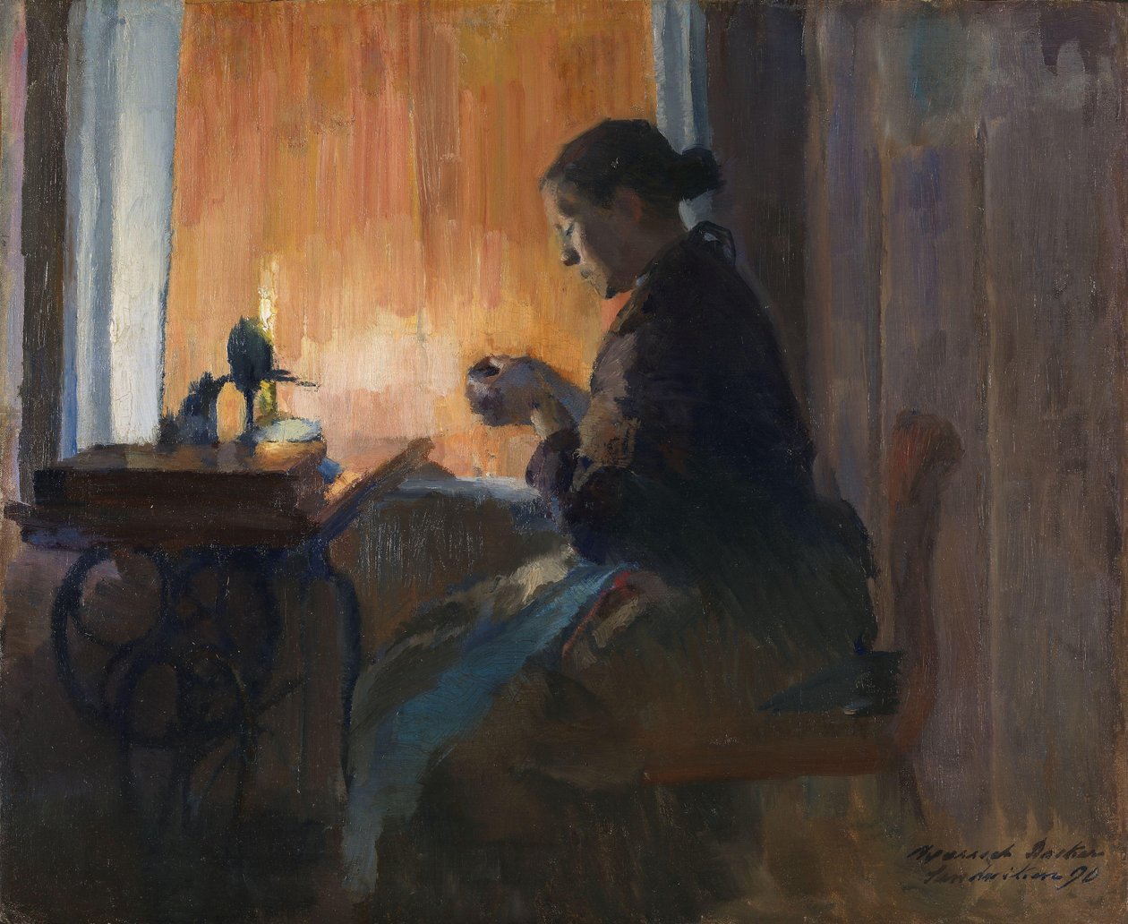 Bei Lampenlicht von Harriet Backer