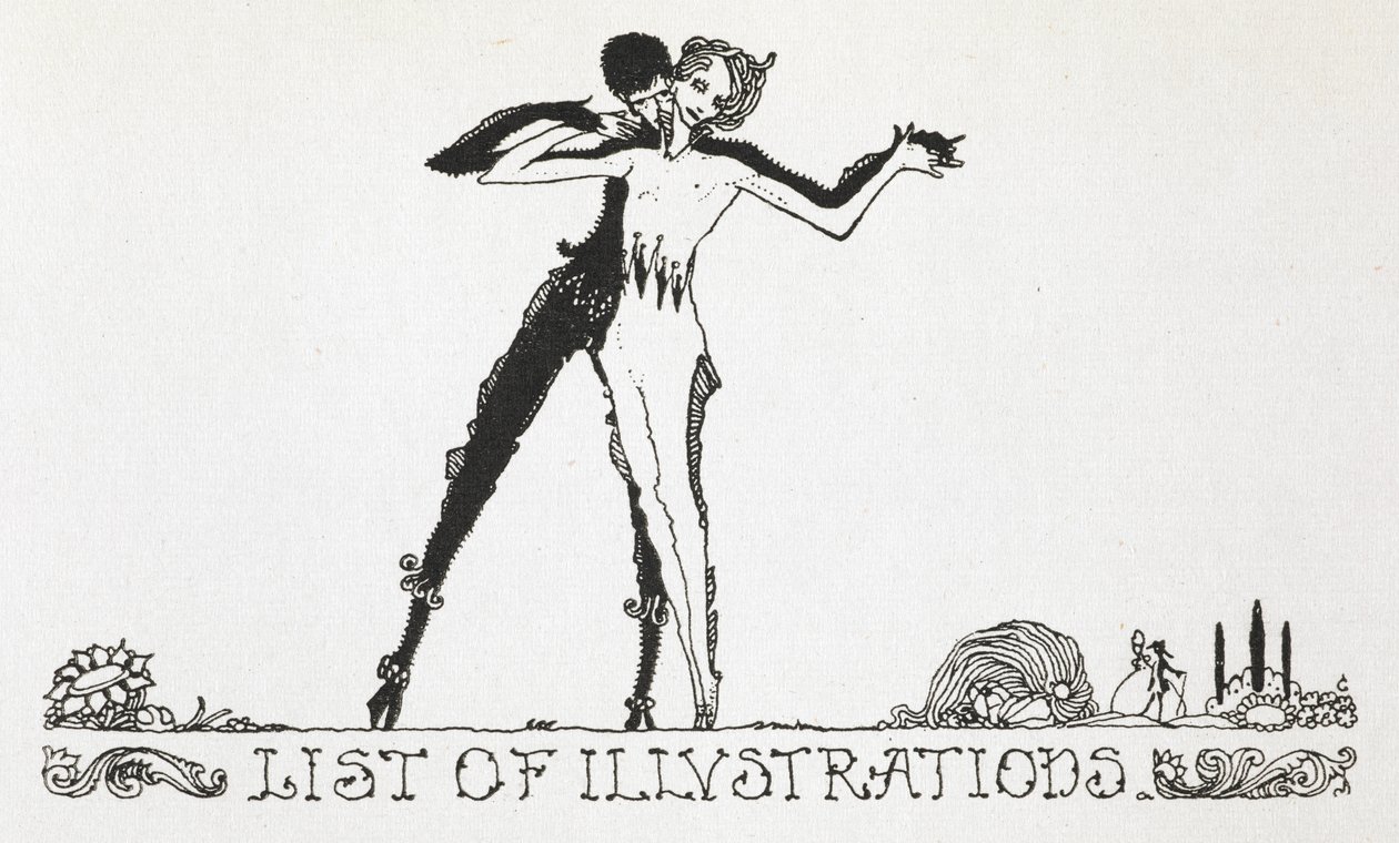 Ein Mann und eine Frau tanzen. von Harry Clarke