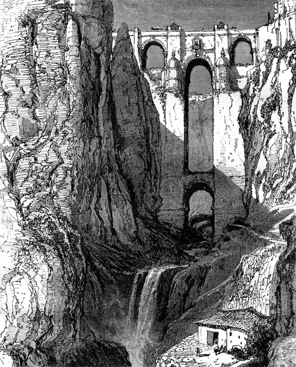 Puente Nuevo, Ronda, Spanien, 19. Jahrhundert von Harry Fenn