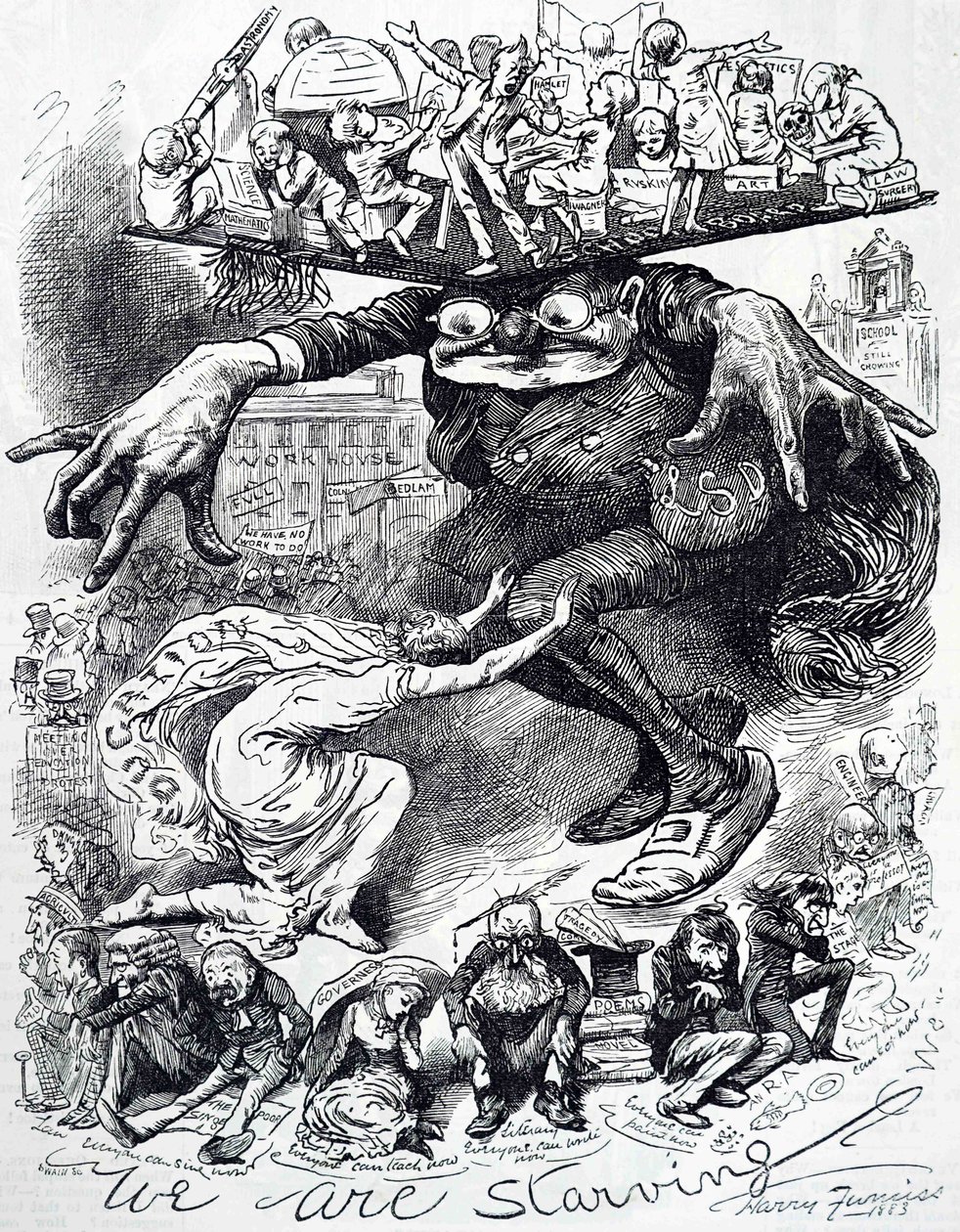 Gemeindeschulen von Harry Furniss