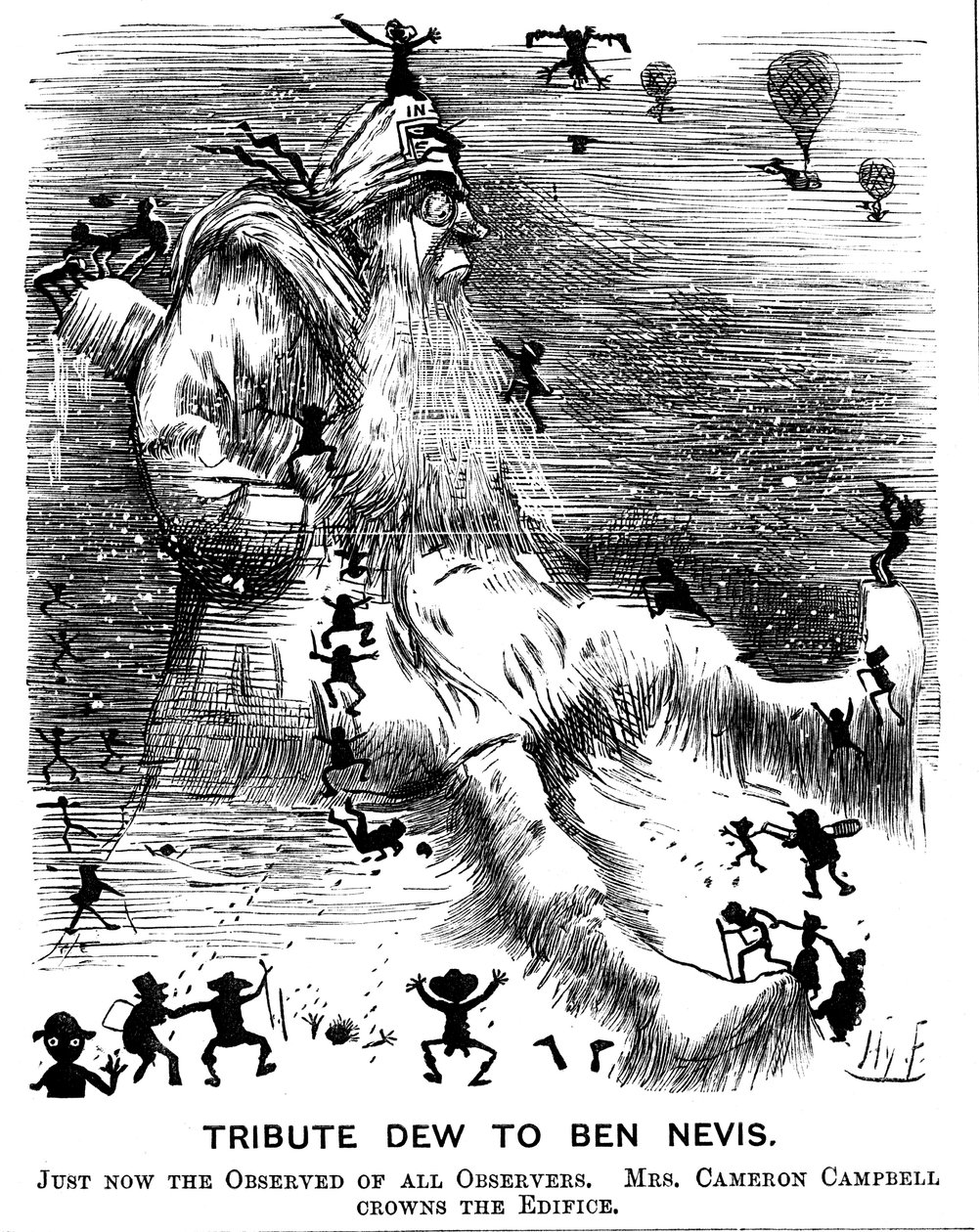 Tribut an Ben Nevis, 1883 von Harry Furniss