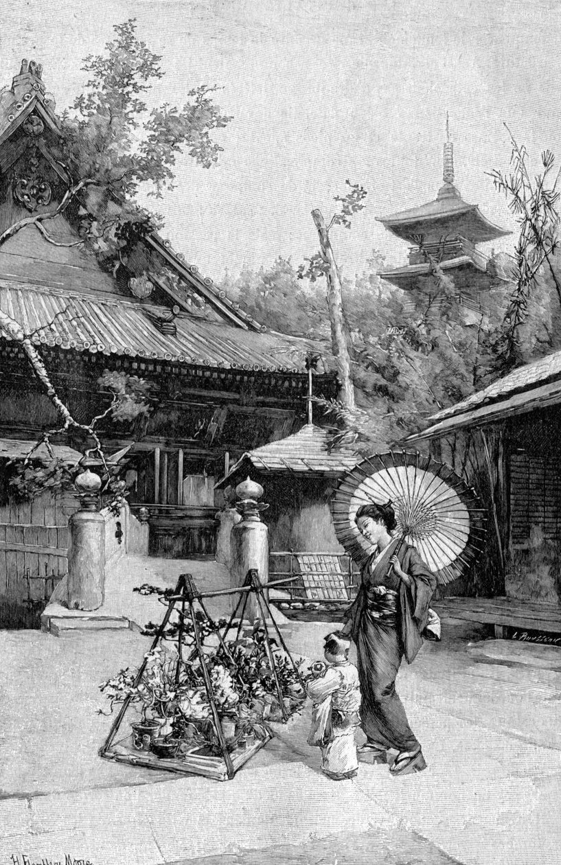 Ein Garten in Tokio von Harry Humphrey Moore