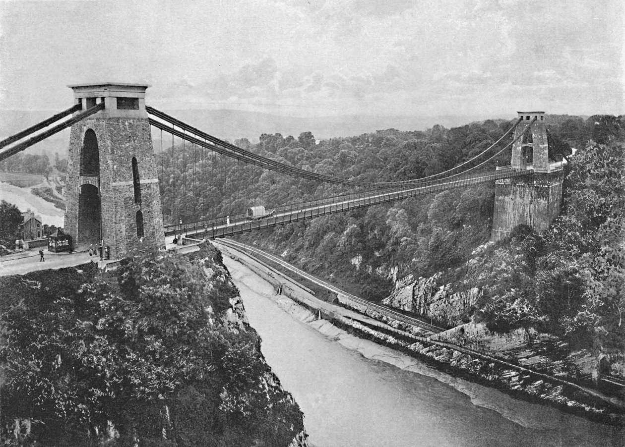 Clifton Hängebrücke, um 1896 von Harvey Barton