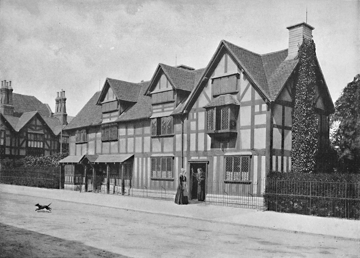 Shakespeares Haus, Stratford-On-Avon, ca. 1896 von Harvey Barton