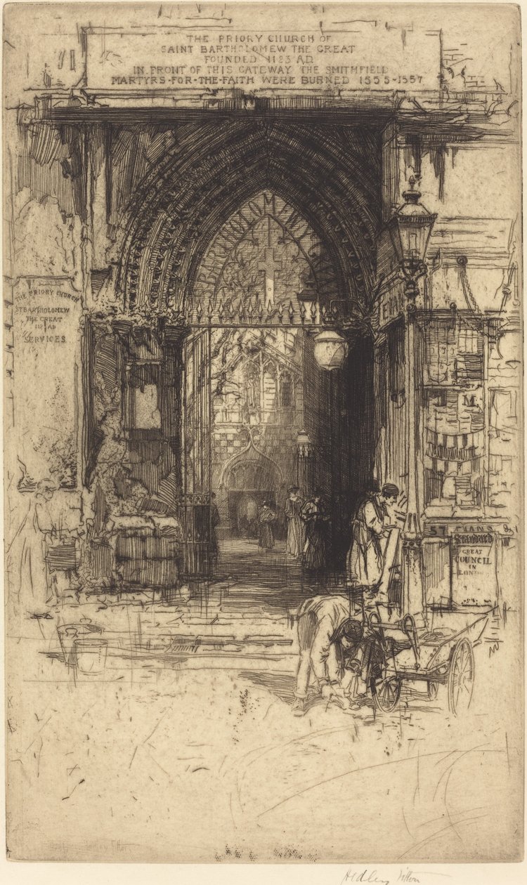 St. Bartholomäus der Große, Smithfield von Hedley Fitton