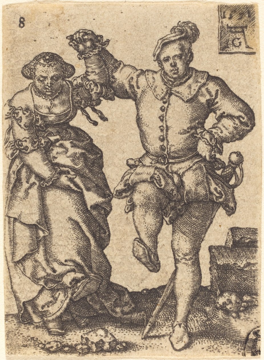 Tanzendes Paar von Heinrich Aldegrever