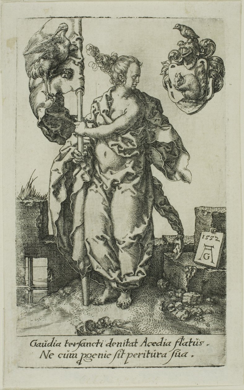Fleiß, aus den Tugenden von Heinrich Aldegrever