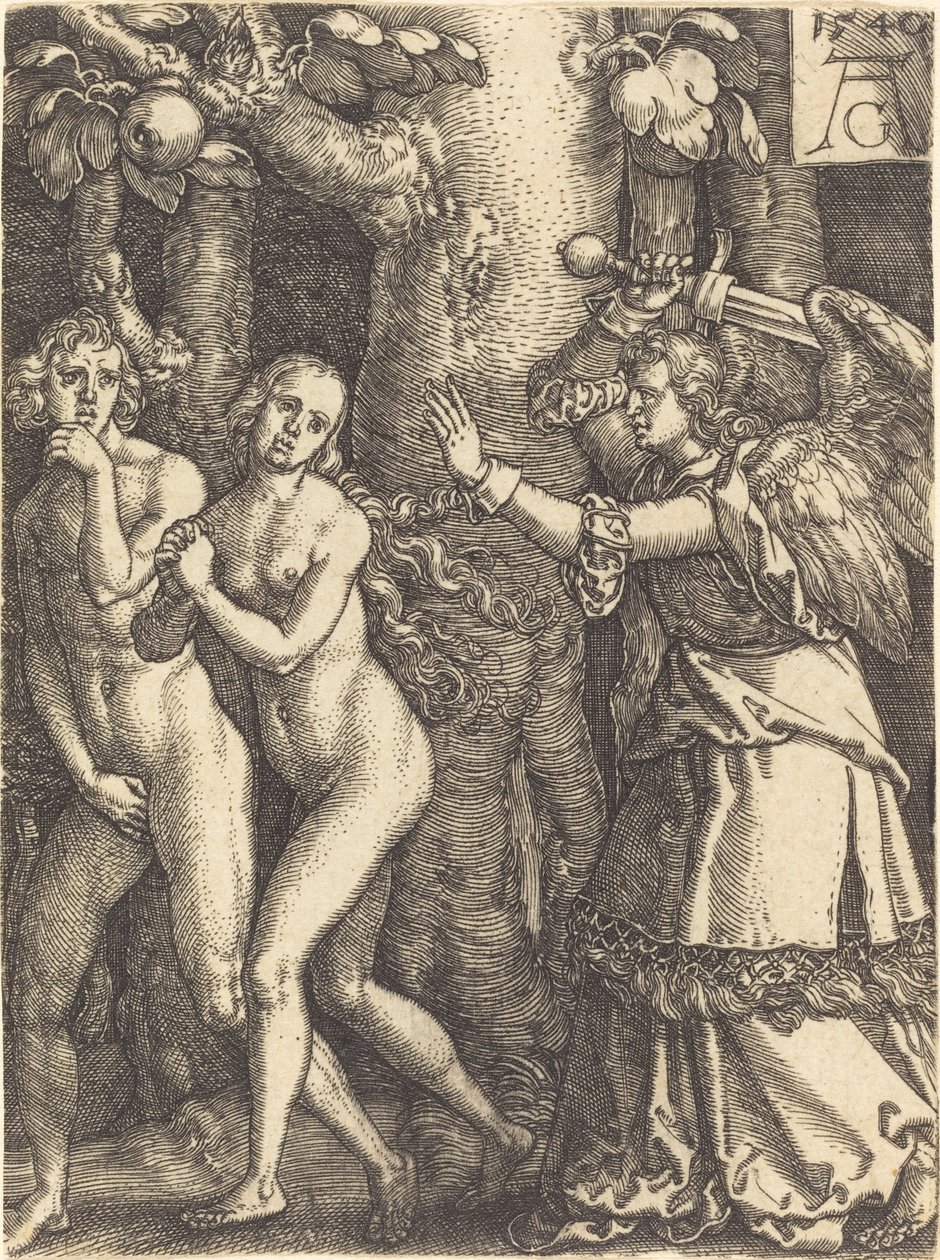 Vertreibung aus dem Paradies von Heinrich Aldegrever