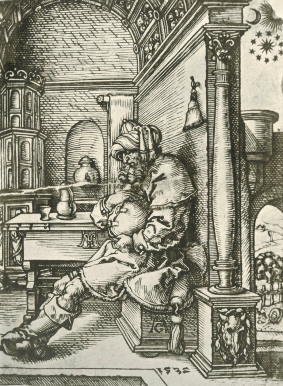 Jakob meditiert über Josephs Träume, 1532, 1908 von Heinrich Aldegrever