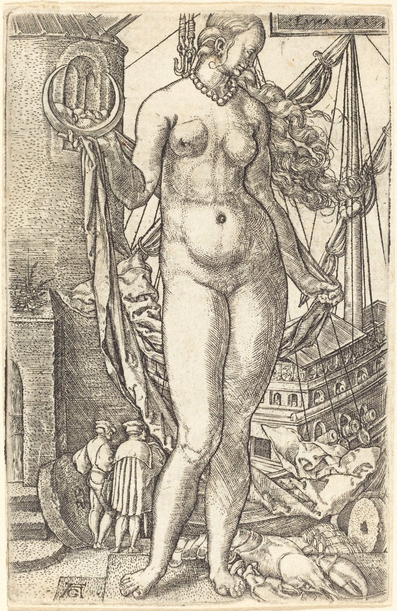Luna, 1533 von Heinrich Aldegrever