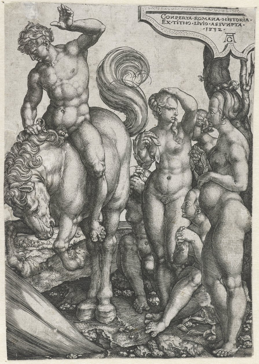 Marcus Curtius von Heinrich Aldegrever